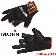 Перчатки с обрезными пальцами NORFIN Pro Angler 3cut