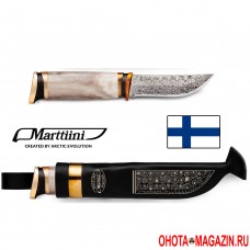 Охотничий финский нож MARTTIINI Moose Antler Damascus