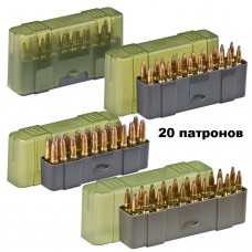 Коробка из пластика для 20 патронов PLANO Rifle Ammo Case для нарезного оружия