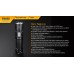 Мощный фонарь с аккумулятором и USB зарядкой Fenix PD40R