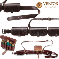 Патронташ на 24 патрона с ремнем на шею и съемными подсумками VEKTOR