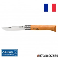 Складной нож Opinel Carbon 12VRN (ручка из бука)