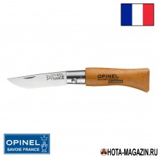 Складной нож Opinel Carbon 2VRN (ручка из бука)