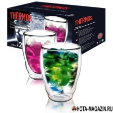 Стакан из двойного стекла в наборе 2 шт Thermos, 0,27 л.